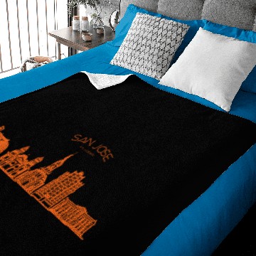 Discover San Jose Skyline Baby Blankets