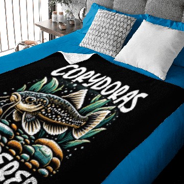 Discover Corydoras Catfish Fish Lover Freshwater Aquarium Baby Blankets