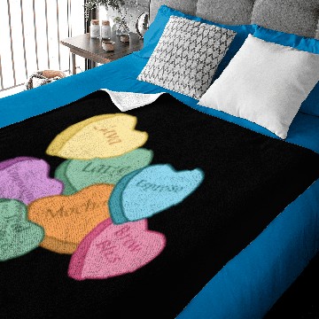Discover coffee lover candy hearts Baby Blankets