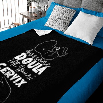 Discover Doula Birth Worker Pun Leopard Baby Blankets