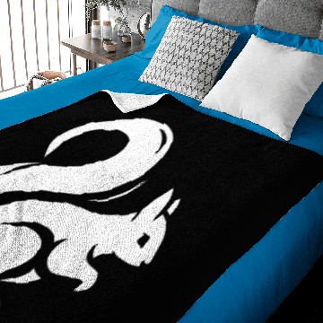 Discover Minimalist Squirrel Silhouette Baby Blankets