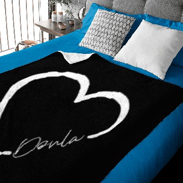 Discover Doula Birth Worker Heart Doula Baby Blankets