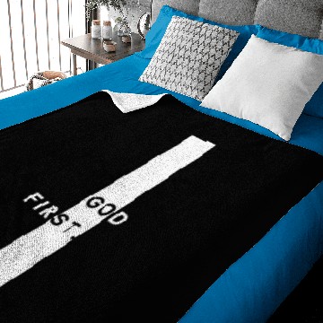 Discover God First (White) Baby Blankets