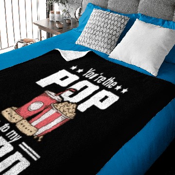 Discover Funny Popcorn Saying - Pop To My Corn Baby Blankets