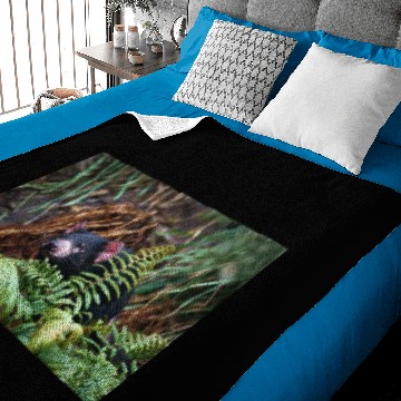 Discover Tasmanian Devil Encounter Baby Blankets