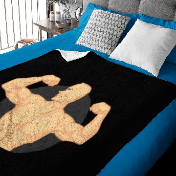 Discover Bodybuilder Flexing Muscles Baby Blankets