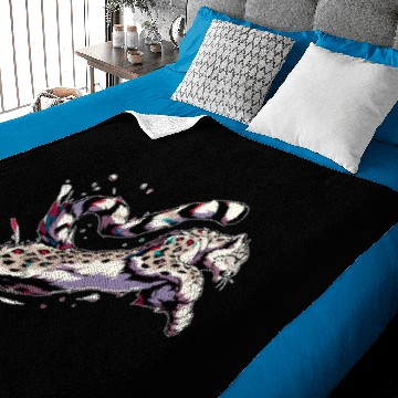 Discover Snow Leopard Leopard White Leopard Baby Blankets