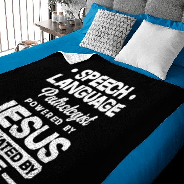 Discover SLP Speech Therapist Speech Language Pathologist Baby Blankets