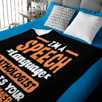 Discover SLP Speech Therapist Speech Language Pathologist Baby Blankets