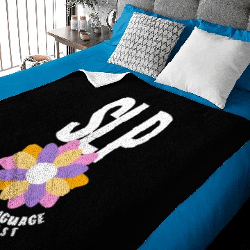 Discover SLP Speech Therapist Speech Language Pathologist Baby Blankets