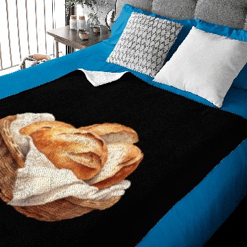 Discover Sourdough Bread Basket Baby Blankets