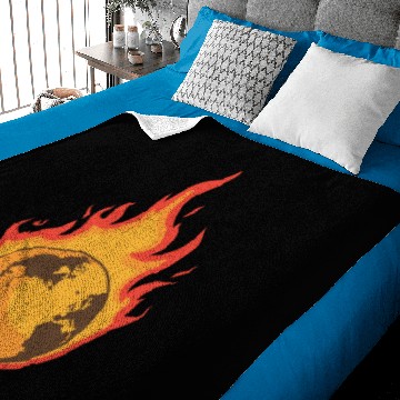 Discover Burning Desolated Earth Baby Blankets