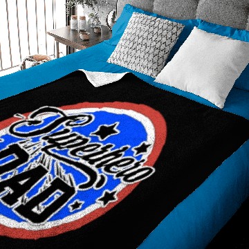 Discover Superhero Dad Red Baby Blankets