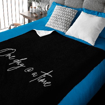 Discover One Day At A Time - Odaat Script Baby Blankets