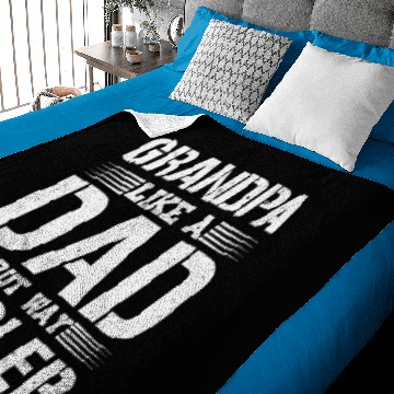 Discover Grandpa Like a Dad Fathers Day Grandad Gifts Baby Blankets