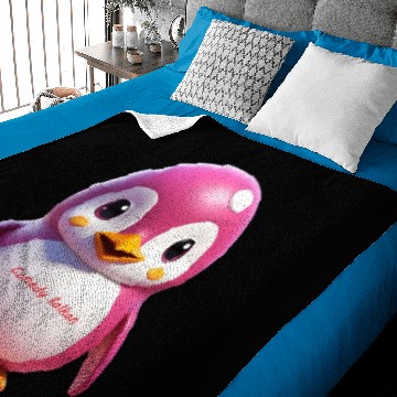 Discover Pink Penguin Rubi Comedy Balkan Baby Blankets