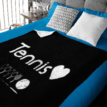 Discover Tennis love on nirvana in shadows Baby Blankets