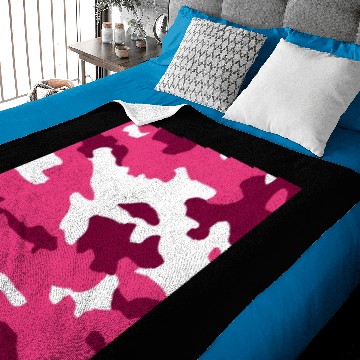 Discover Pink Army Camo Pattern Baby Blankets