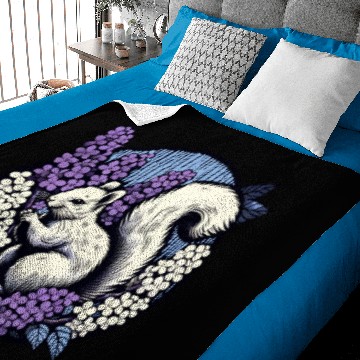 Discover Lilac Squirrel Baby Blankets