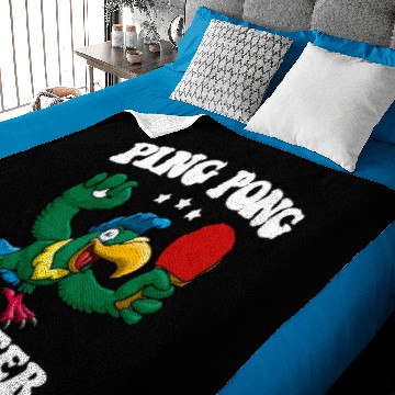 Discover Ping Pong Master Champion Table Tennis Bat Paddle Baby Blankets