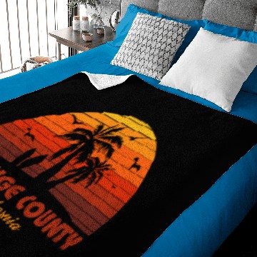 Discover Cool Orange County California Beach Sunset Baby Blankets