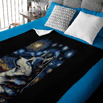 Discover Husky Starry Night Baby Blankets