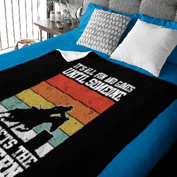 Discover Fun And Games Funny Barrel Racing Baby Blankets