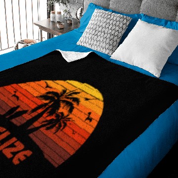 Discover Cool Belize Beach Sunset Souvenir Baby Blankets