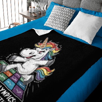 Discover "Unicorn Olympics: Rainbow Dash Edition!" Baby Blankets