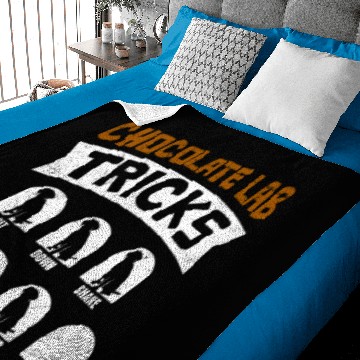 Discover Labrador Funny CHOCOLATE LAB TRICKS Stubborn Baby Blankets