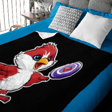 Discover Cardinal Frisbee Fun: Vibrant Cardinal Design for Baby Blankets