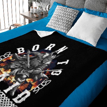 Discover Vikings Baby Blankets, Born To Raid Viking Warrior