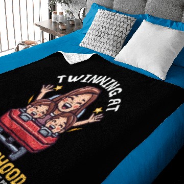 Discover Twin Mom Double the Panic, Double the Pride Baby Blankets