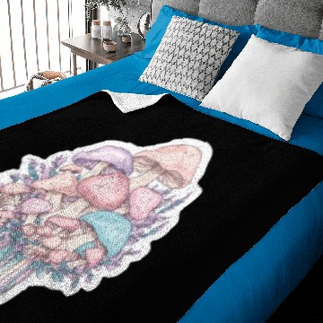 Discover Cute mushrooms Baby Blankets