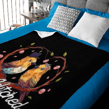 Discover Got Hitched Wedding Couples Bride and Groom Lovers Baby Blankets