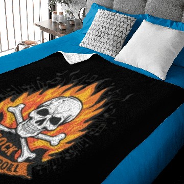 Discover Inferno Threads: Rock & Roll Apparel for Rebels" Baby Blankets