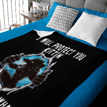 Discover alpha wolf ripping meme Baby Blankets i will protect you