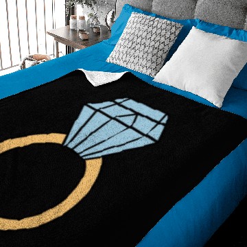 Discover Diamond Gemstone Ring Vector 3 Colors Baby Blankets