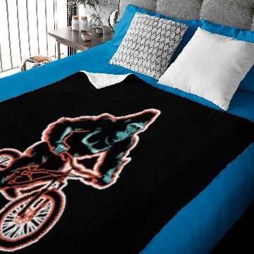 Discover Gorilla Biker Mountain Biker E-Biker Cycling Baby Blankets