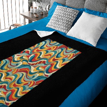 Discover Vintage Chromatic Waves Baby Blankets