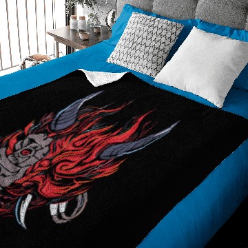Discover Cyberpunk Samurai 2077 Oni Baby Blankets