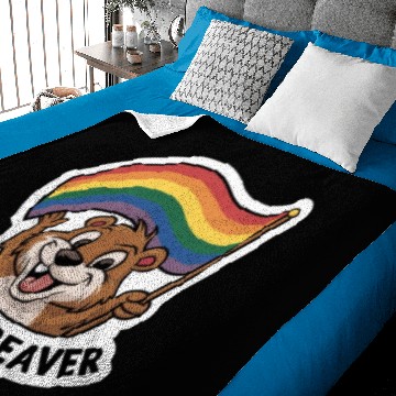 Discover Eager Beavers with Pride Flag Baby Blankets