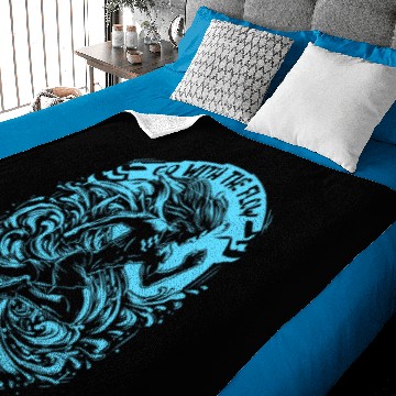 Discover Aquarius running with the flow Baby Blankets