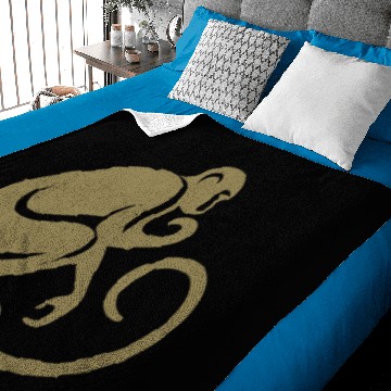 Discover Monkey Chimpanzee Silhouette Minimalist Baby Blankets