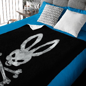 Discover Funny Easter Bunny Crossbones Baby Blankets