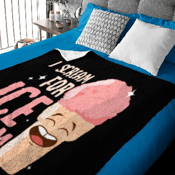 Discover I Scream For Ice Cream Summer Scoop Cone Baby Blankets