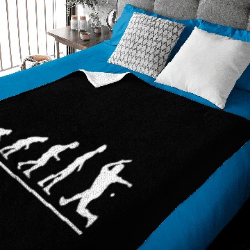 Discover Ping Pong Player Evolution Funny Ping Pong Baby Blankets