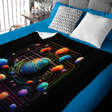 Discover Planet Colorful Geometric Graphic Baby Blankets
