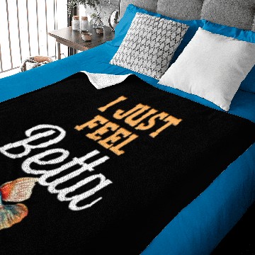 Discover I Just Feel Beta Fish Lover Siamese Fishkeeping Baby Blankets