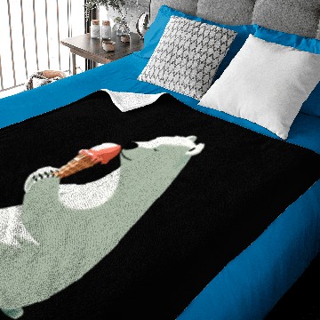 Discover Polar Bear with Ice Cream Baby Blankets